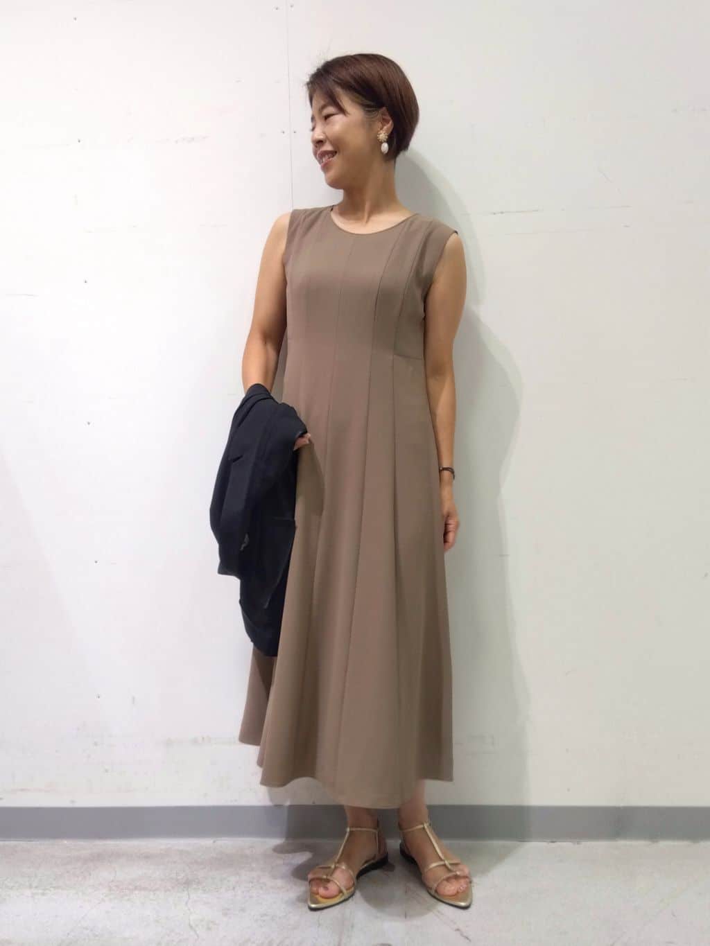 Kさんの「INDIVI｜【セットアップ可能】ビスチェレイヤード風トップス」を使ったコーディネート