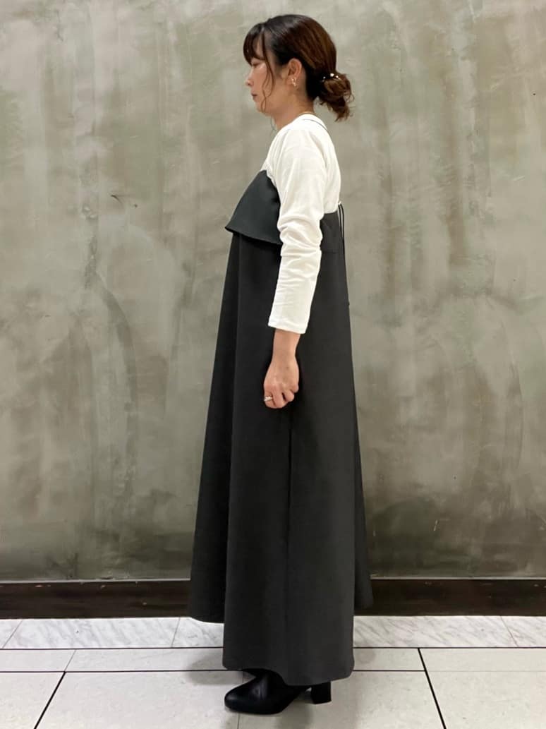 すえさんの「grove｜【カセット服】洗えるAラインキャミワンピース」を使ったコーディネート