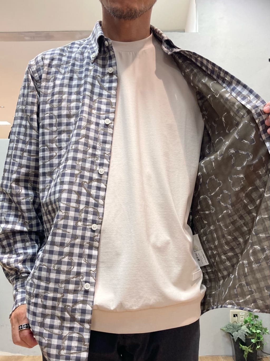 シュンさんの「TAKEO KIKUCHI｜チェックボーラーガーゼシャツ」を使ったコーディネート