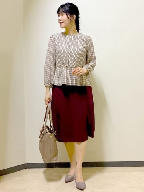  beni_gingerさんの「Reflect｜【美シルエット】ソフトマーメイドスカート」を使ったコーディネート