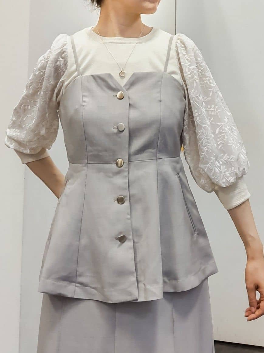 やまちゃんさんの「grove｜【カセット服】主役級キャミビスチェ」を使ったコーディネート