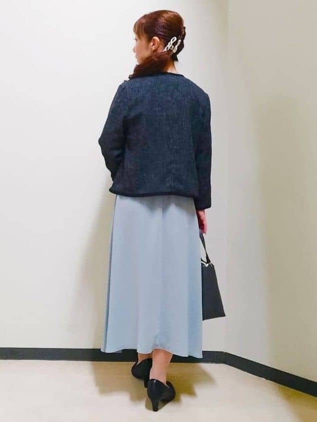 花さんの「Reflect｜【吸水速乾／防しわ】シルキープリーツワンピース」を使ったコーディネート