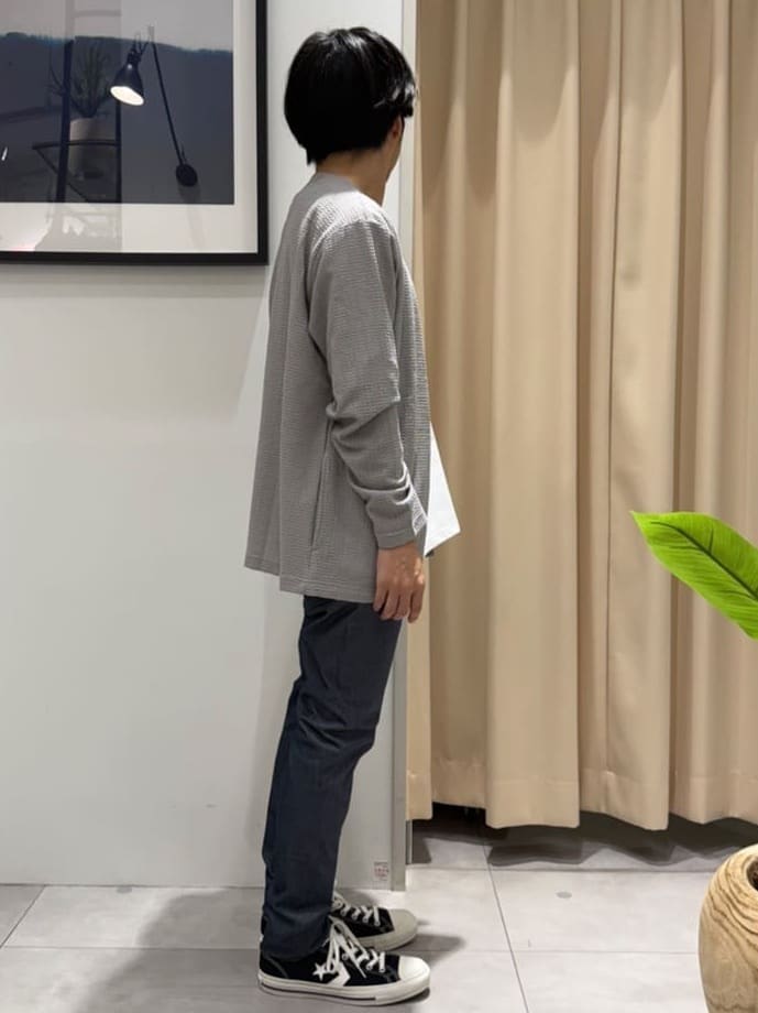 はさんの「THE SHOP TK｜【セットでお買い得！！】長袖カーディガン＋半袖Tシャツ　洗濯機OK/吸水速乾(Tシャツのみ)」を使ったコーディネート