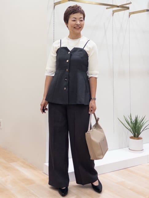 シュウコさんの「grove｜【カセット服/選べる着丈】洗濯機で洗えるオーバーシャツ」を使ったコーディネート