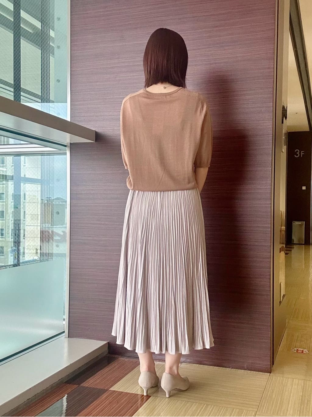 anaさんの「UNTITLED｜【アンサンブル可/六分袖/洗える】ウールシルクニット」を使ったコーディネート