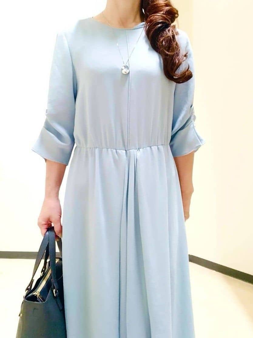 花さんの「Reflect｜【吸水速乾／防しわ】シルキープリーツワンピース」を使ったコーディネート