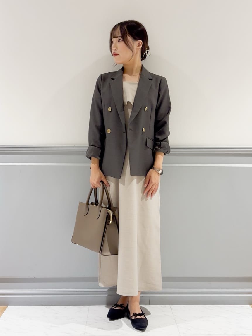 chihaさんの「grove｜【カセット服】ダブルブレストテーラードジャケット」を使ったコーディネート