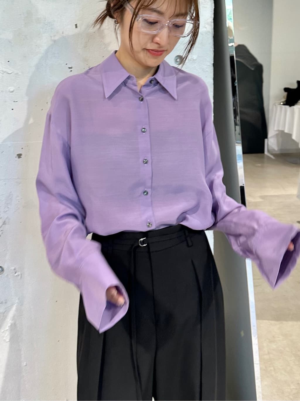 harunaさんの「CODE A｜oversize float shirts」を使ったコーディネート