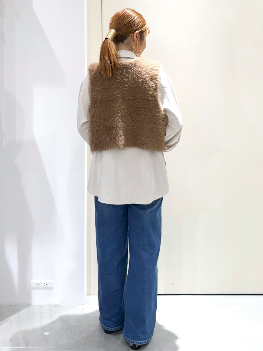 sayaさんの「OPAQUE.CLIP｜スエードライクシャツ【洗濯機OK】」を使ったコーディネート
