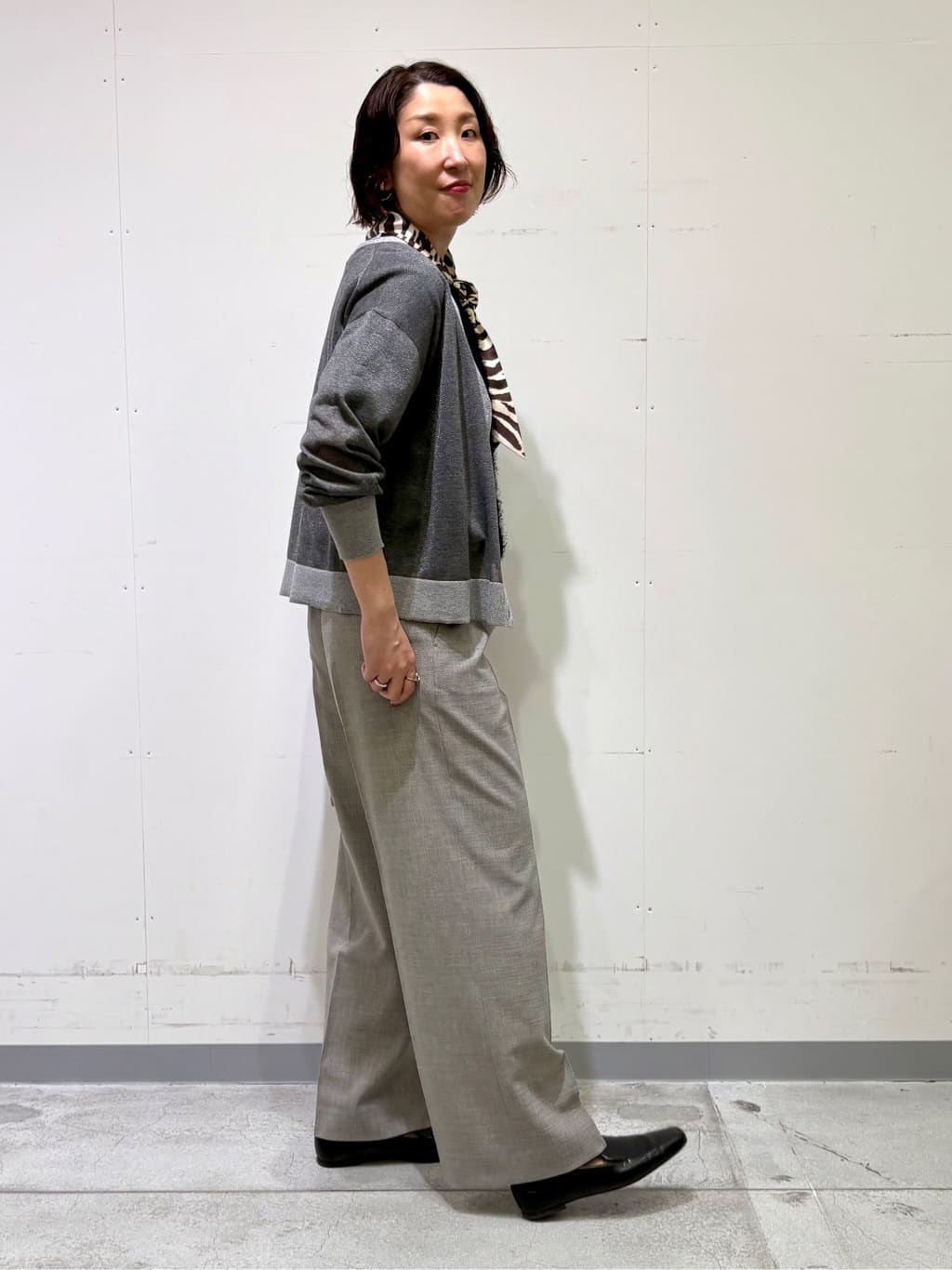 yuriさんの「INDIVI｜ヘアリージャカードトップス」を使ったコーディネート