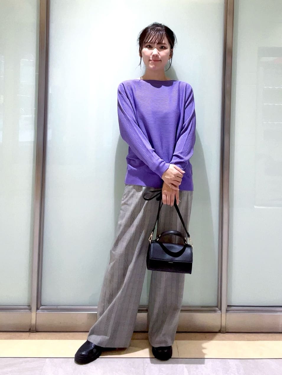 mayutaさんの「INDIVI｜【洗える／体型カバー】美シルエットニット」を使ったコーディネート