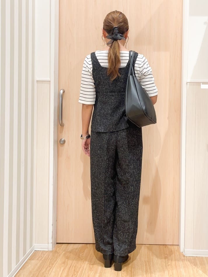 natsumiさんの「SHOO･LA･RUE｜【S-LL】女性らしさ漂うハートネック テレコ5分袖トップス」を使ったコーディネート