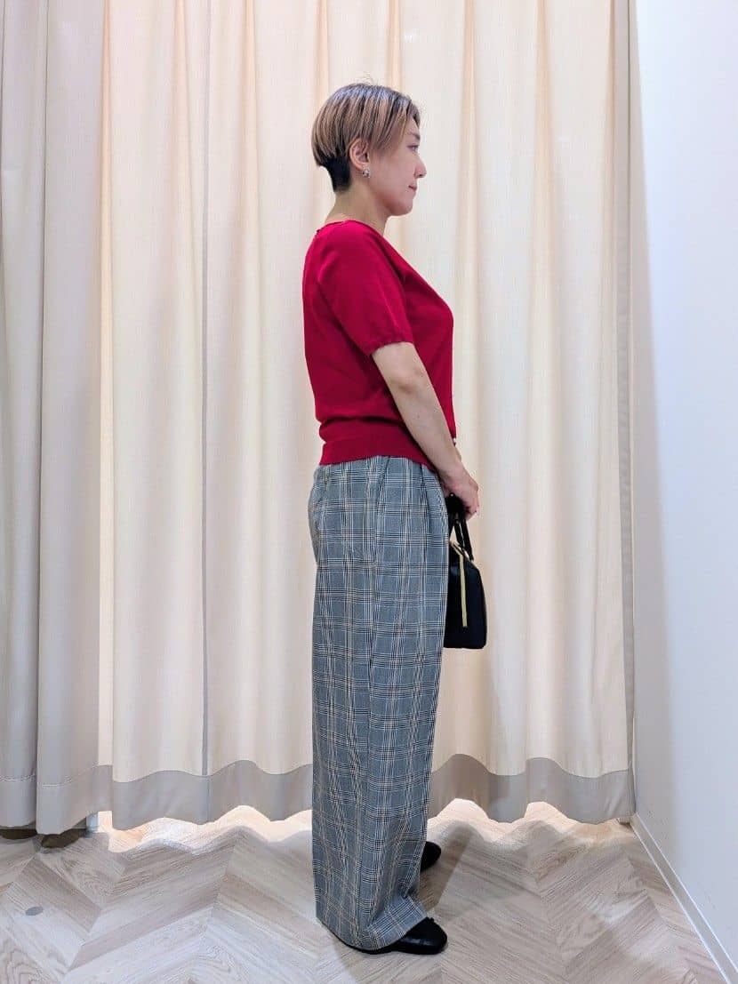 ユカさんの「SHOO･LA･RUE｜【洗える/S-LL/前後2WAY】きれい見え 刺繍ニットカーディガン」を使ったコーディネート