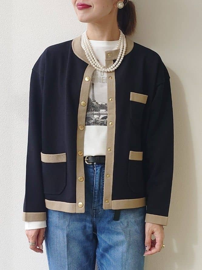 MUTSUKOさんの「UNTITLED｜【洗える/コットン100%】グラフィックロンT」を使ったコーディネート