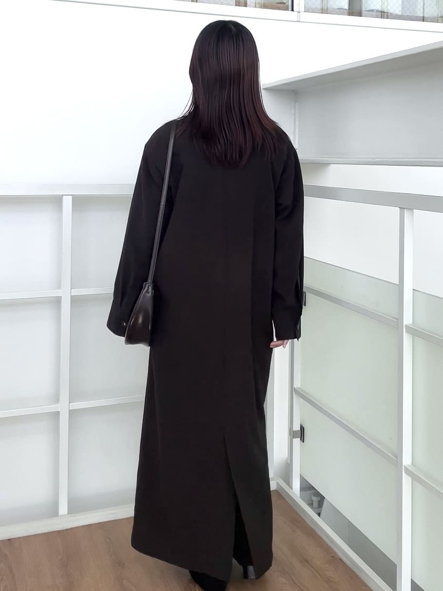 RINAさんの「OPAQUE.CLIP｜【es】ダブルポケットロングシャツワンピース【洗濯機OK】」を使ったコーディネート