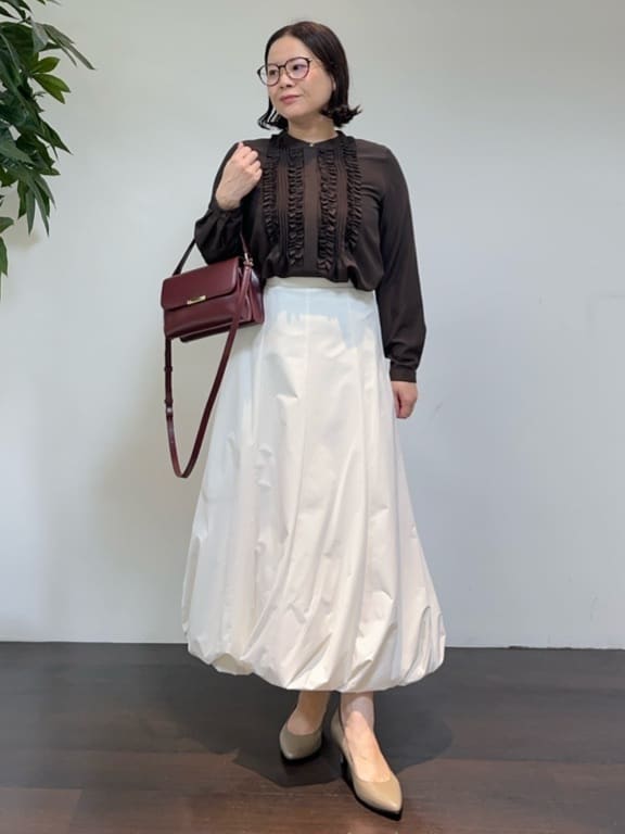 Asamiさんの「UNTITLED｜【アンサンブル可/薄手】ベーシッククルーネックカーディガン」を使ったコーディネート