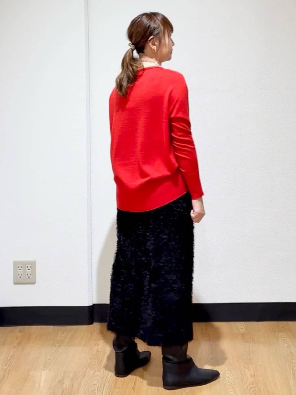 ʏᴜᴋɪᴋᴏさんの「UNTITLED｜【アンサンブル可/洗える】シルクウールカシミヤ ドルマンスリーブニット」を使ったコーディネート