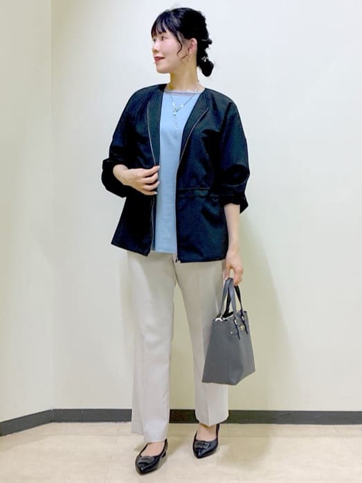  beni_gingerさんの「Reflect｜【マシンウォッシュ可】リネンライクフレアパンツ」を使ったコーディネート