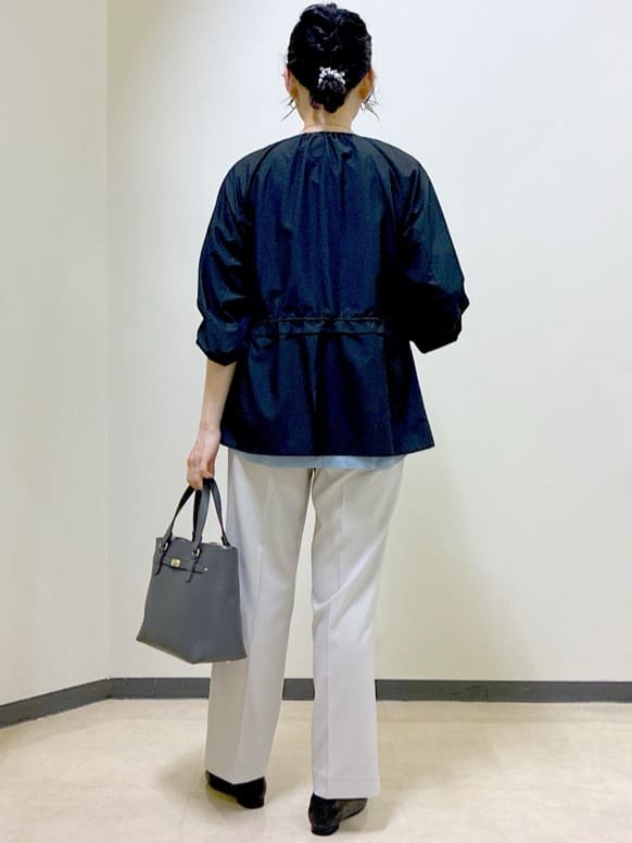  beni_gingerさんの「Reflect｜【マシンウォッシュ可】リネンライクフレアパンツ」を使ったコーディネート