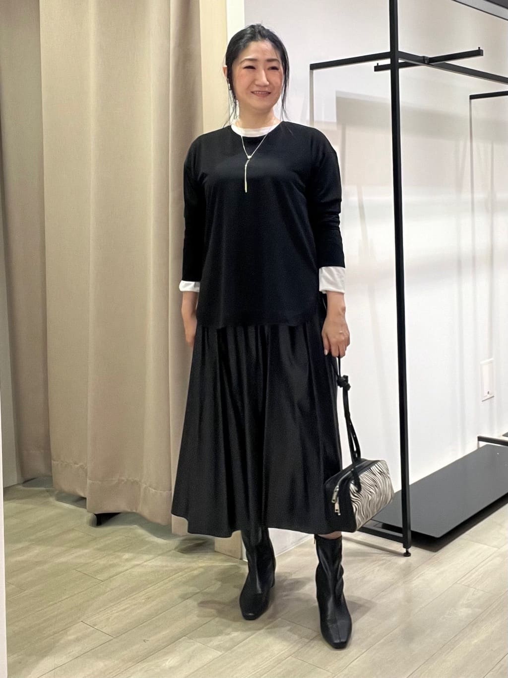 TOMOMIさんの「INDIVI｜ミンク調フェイクファージレ」を使ったコーディネート