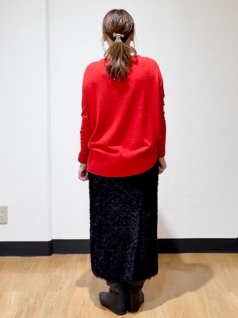 ʏᴜᴋɪᴋᴏさんの「UNTITLED｜【アンサンブル可/洗える】シルクウールカシミヤ ドルマンスリーブニット」を使ったコーディネート