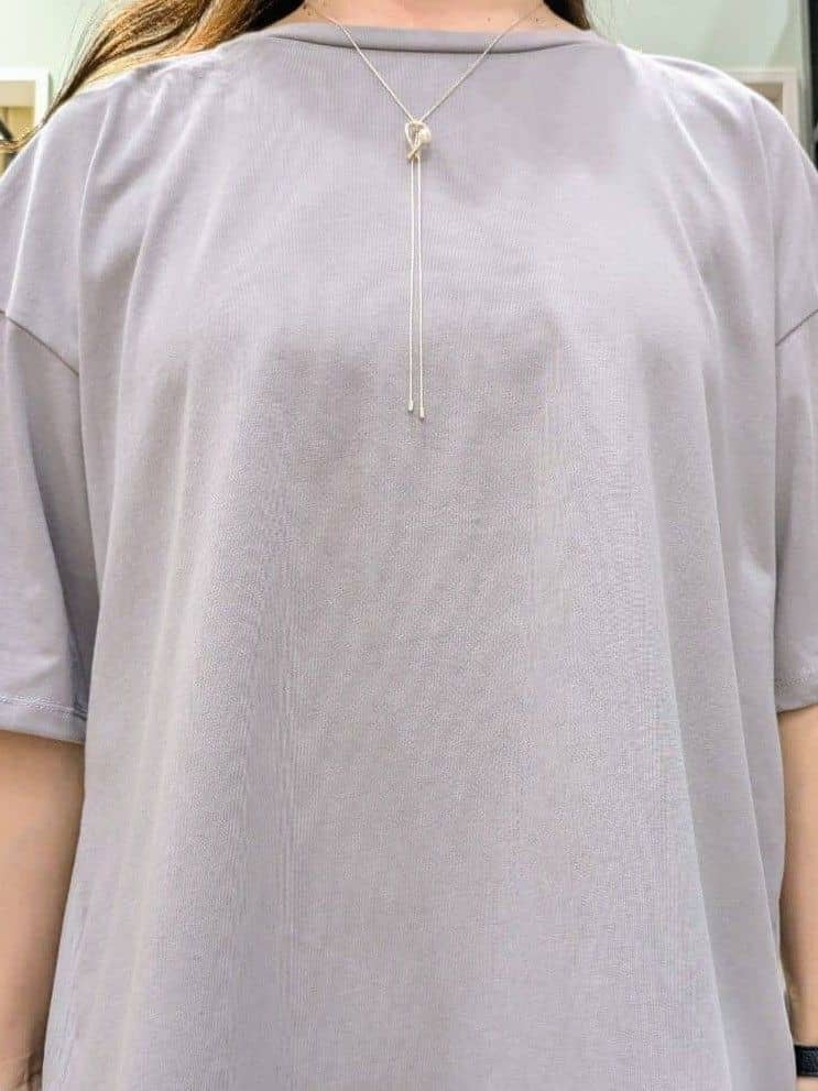 チグ♪さんの「grove｜後ろ姿で魅せる　バックドロストシャーリングTシャツ」を使ったコーディネート