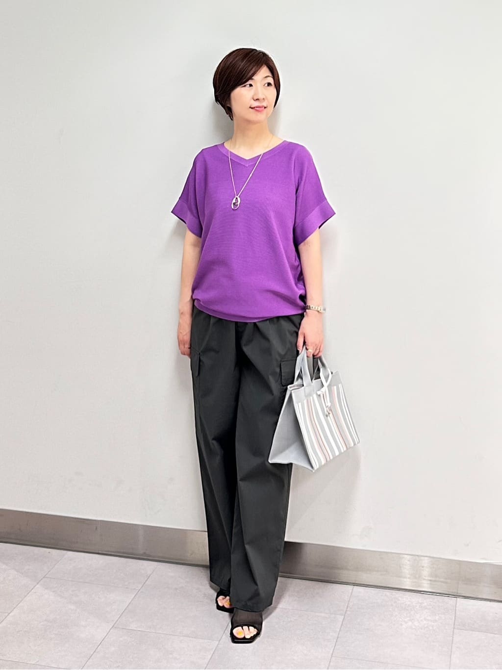みなこさんの「UNTITLED｜【追加】ライトダブルリングネックレス」を使ったコーディネート