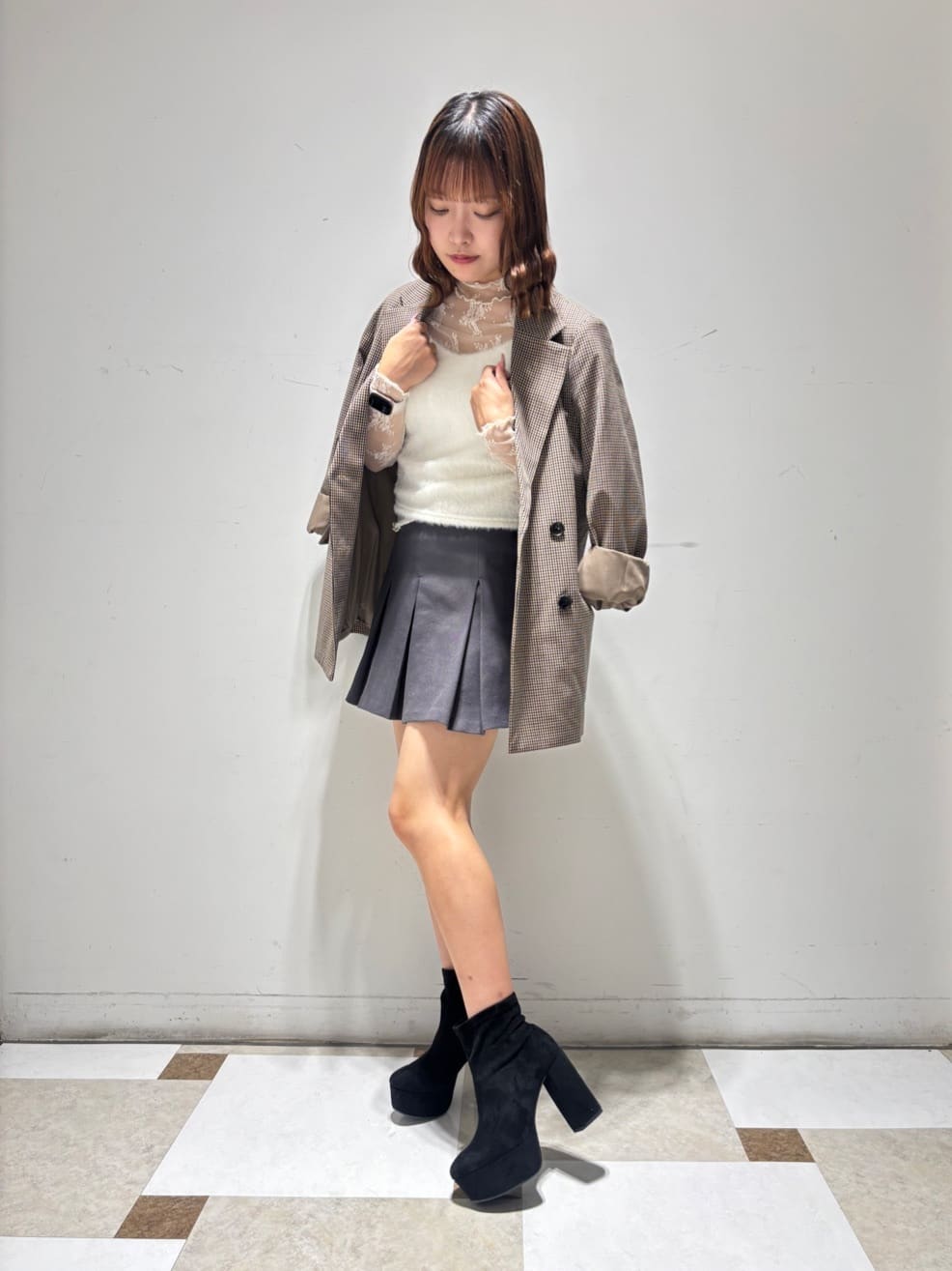 せらら⭐️さんの「ESPERANZA｜ラク盛りショートブーツ」を使ったコーディネート