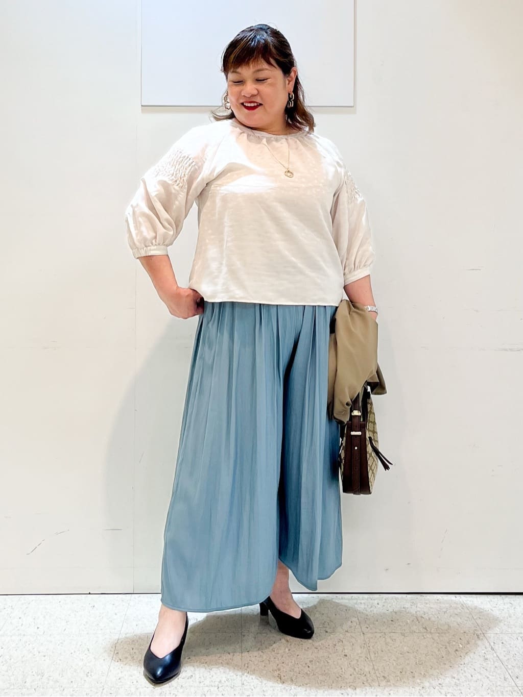 kimmyさんの「Reflect｜【パンツにもスカートにも合わせやすい◎】ライティブルゾン」を使ったコーディネート