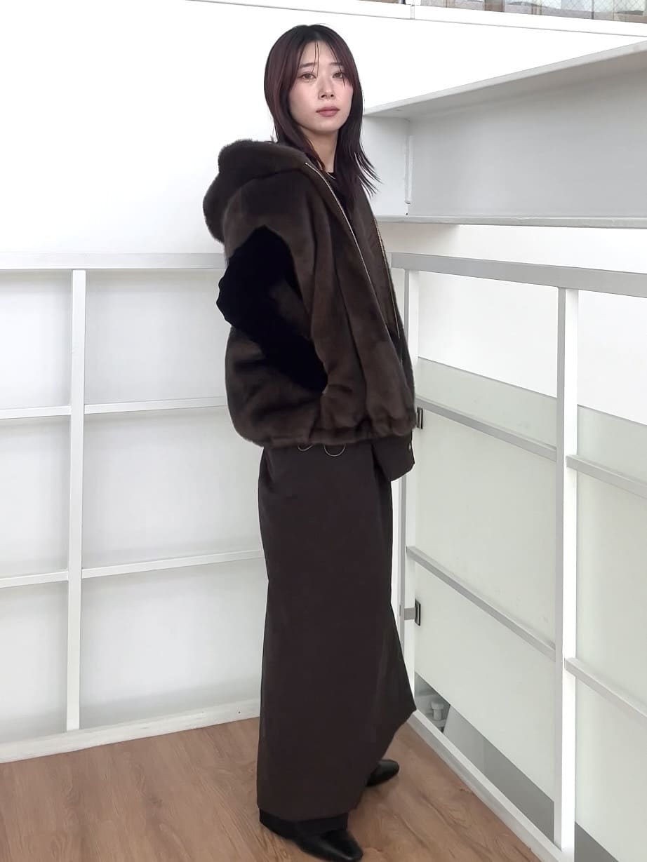 RINAさんの「OPAQUE.CLIP｜【es】ダブルポケットロングシャツワンピース【洗濯機OK】」を使ったコーディネート