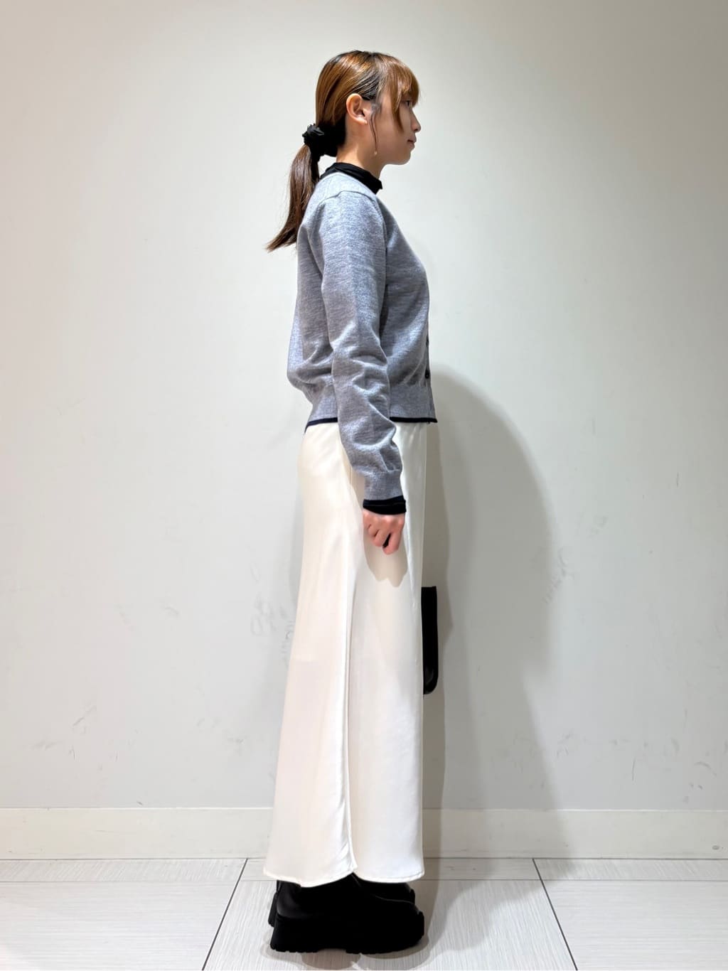 やなぎさんの「DRESSTERIOR｜【シアー素材】シアータートルトップス」を使ったコーディネート