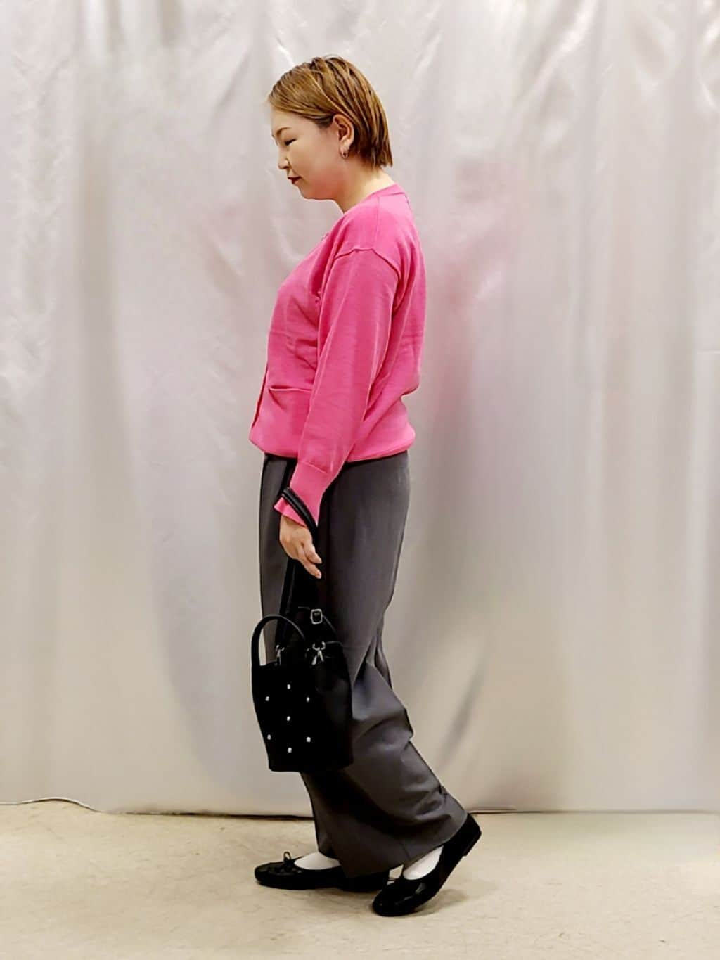 Chiiさんの「SHOO･LA･RUE｜【洗える/S-LL/アンサンブル可】大人フェミニン さらっとタッチのニットカーディガン」を使ったコーディネート
