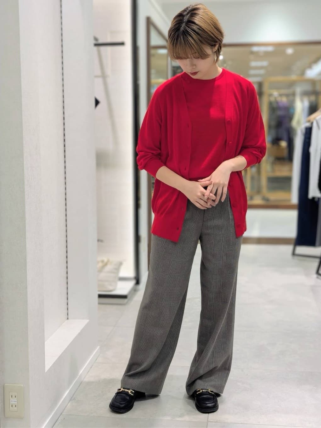 nonoさんの「UNTITLED｜【アンサンブル可/六分袖/洗える】ウールシルクニット」を使ったコーディネート