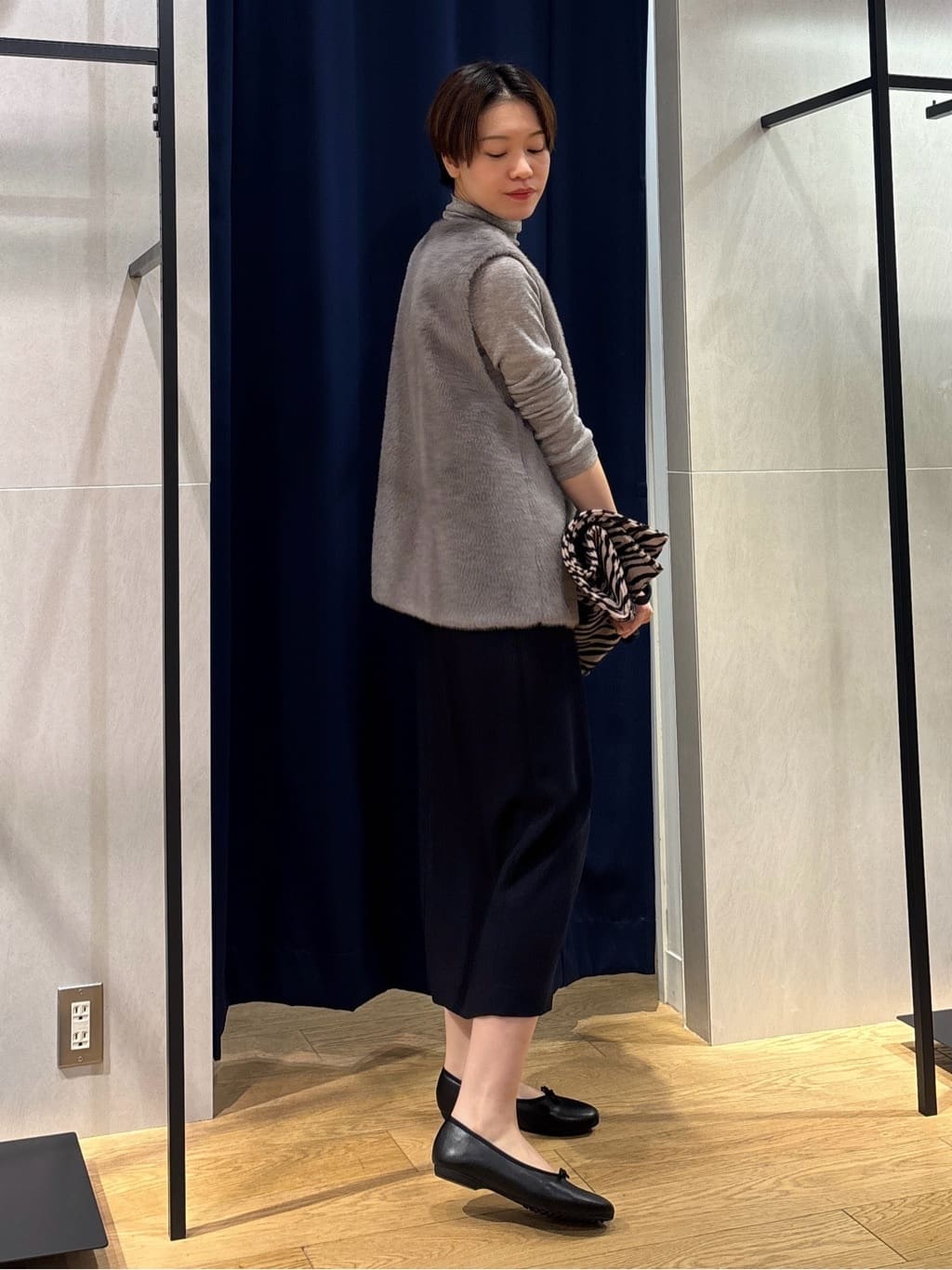 kanaeさんの「INDIVI｜ミンク調フェイクファージレ」を使ったコーディネート