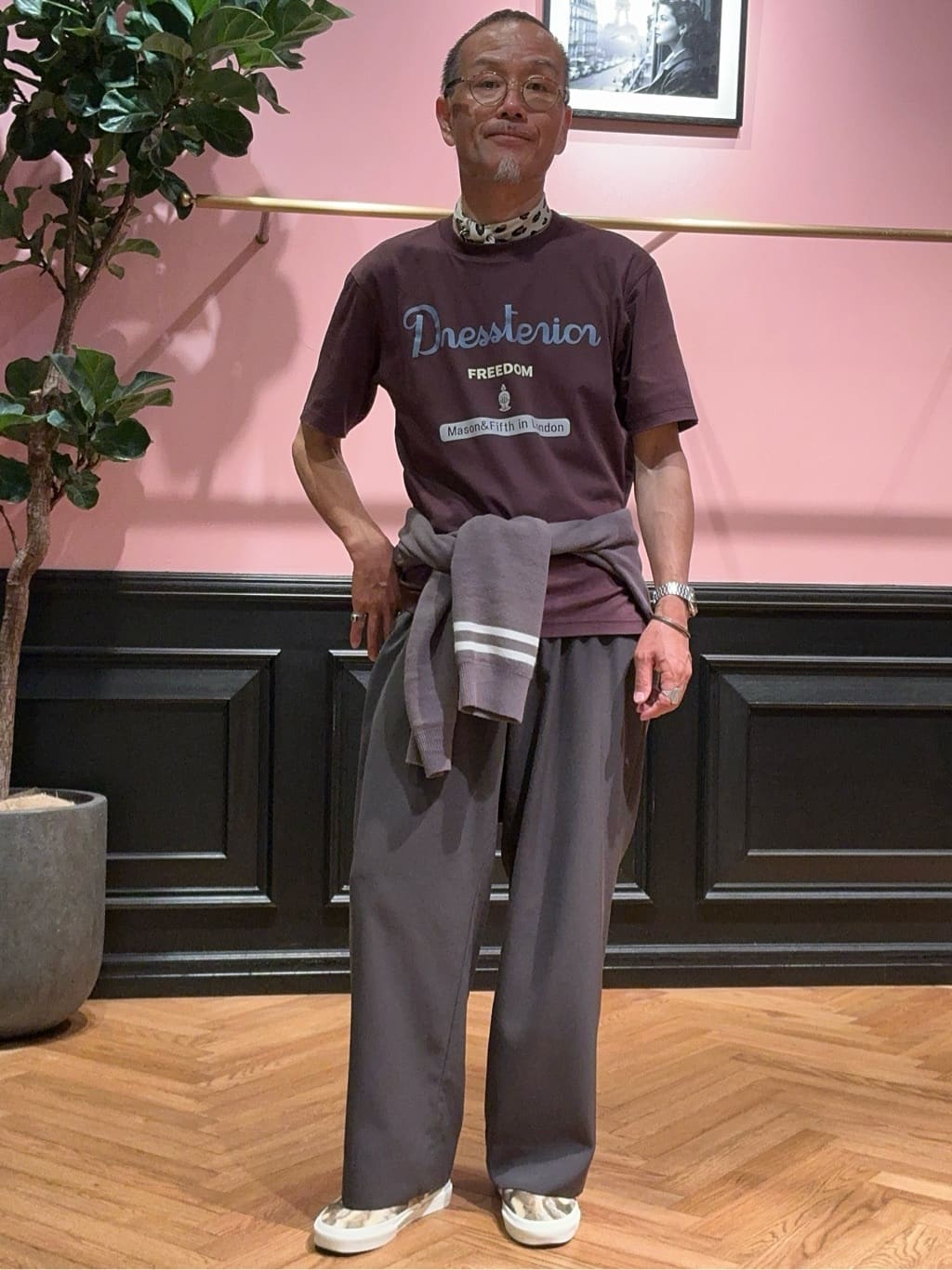 torigoeさんの「DRESSTERIOR｜【STORY11月号掲載】レオパードシルクスカーフ」を使ったコーディネート