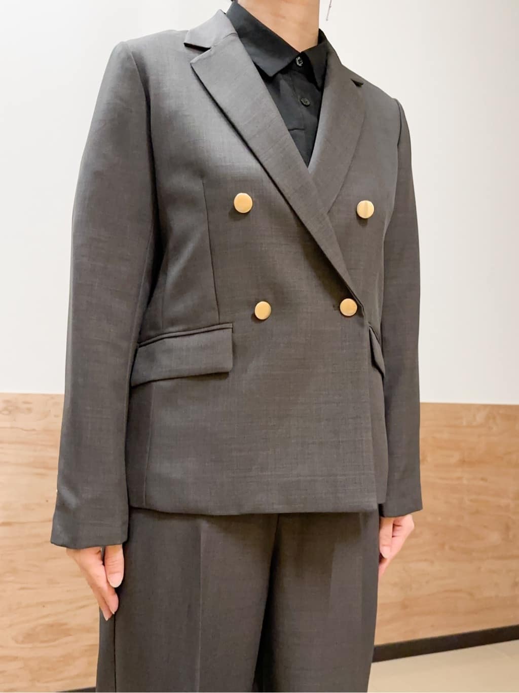 すーさんの「grove｜【カセット服】ダブルブレストテーラードジャケット」を使ったコーディネート