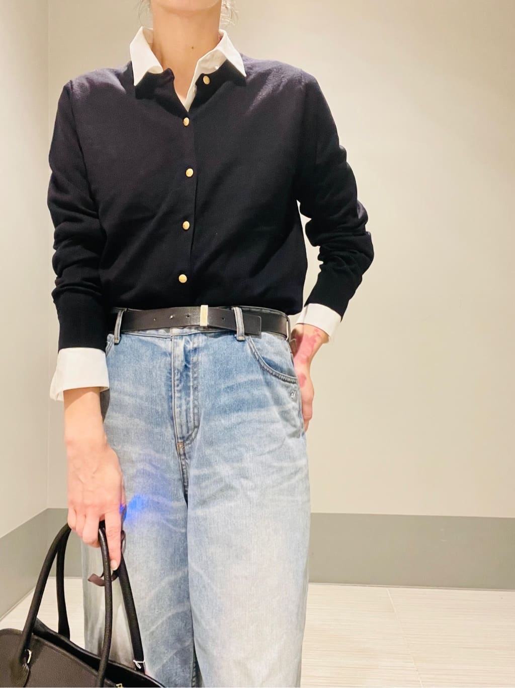 Annさんの「DRESSTERIOR｜ヴィンテージ加工ワイドデニムパンツ」を使ったコーディネート