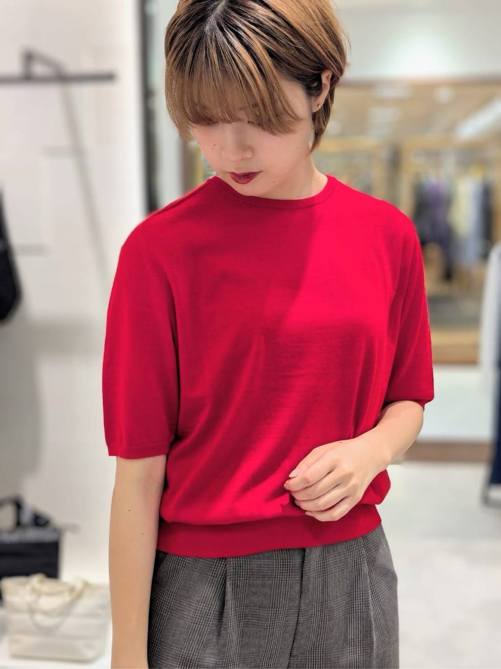nonoさんの「UNTITLED｜【アンサンブル可/六分袖/洗える】ウールシルクニット」を使ったコーディネート