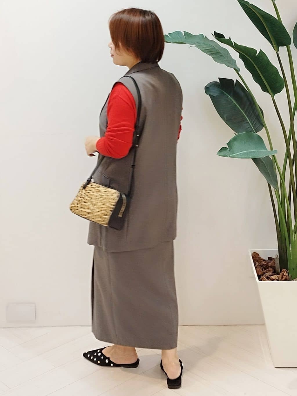 s u g iさんの「UNTITLED｜【セットアップ可/洗える】スラブナロースカート」を使ったコーディネート