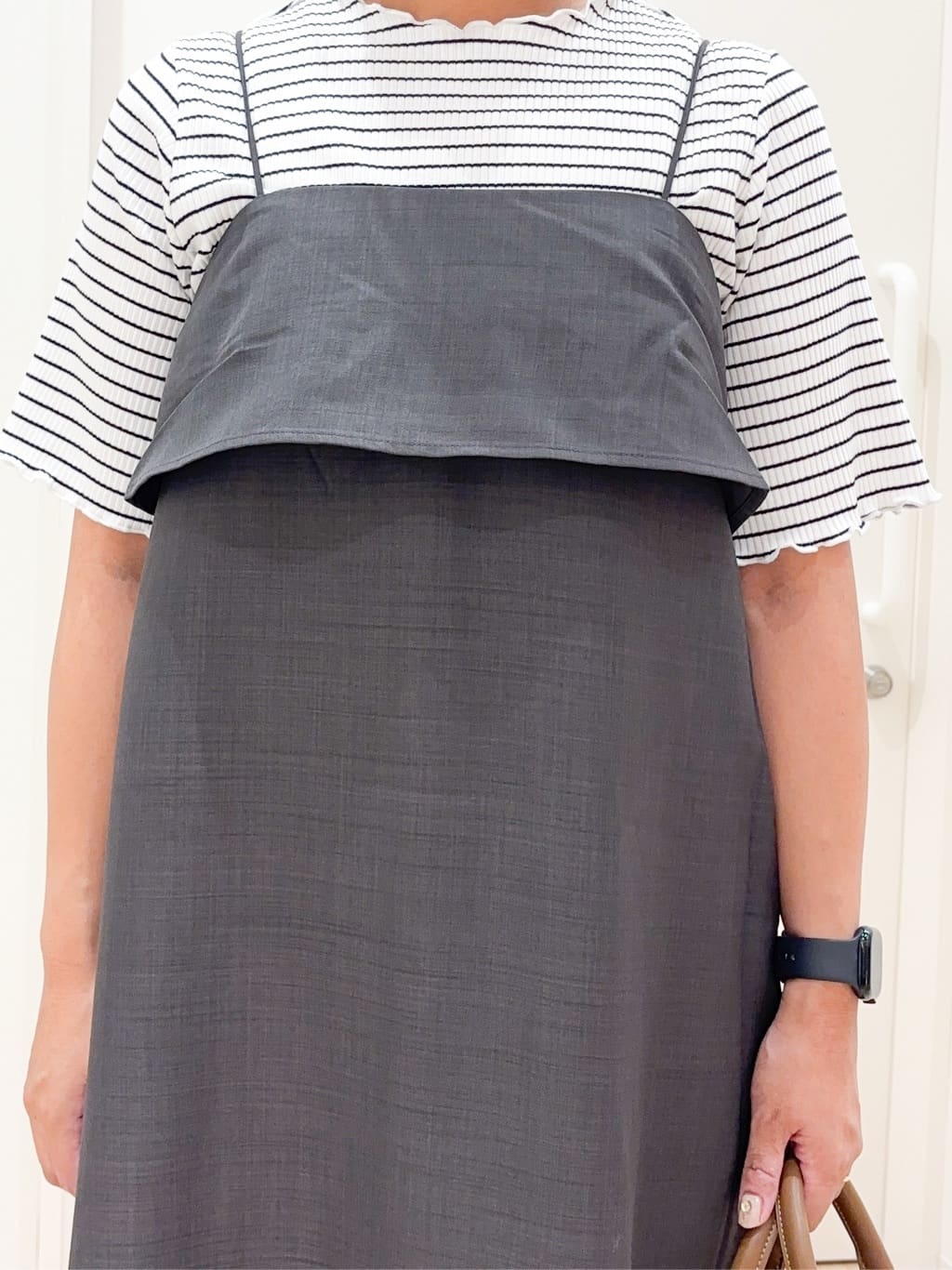 miraiさんの「grove｜【カセット服】洗えるAラインキャミワンピース」を使ったコーディネート