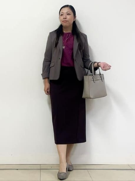 chisaさんの「Reflect｜【SS-4Lサイズ】匠ジャケット／ベーシックテーラード／WEB先行カラーあり」を使ったコーディネート