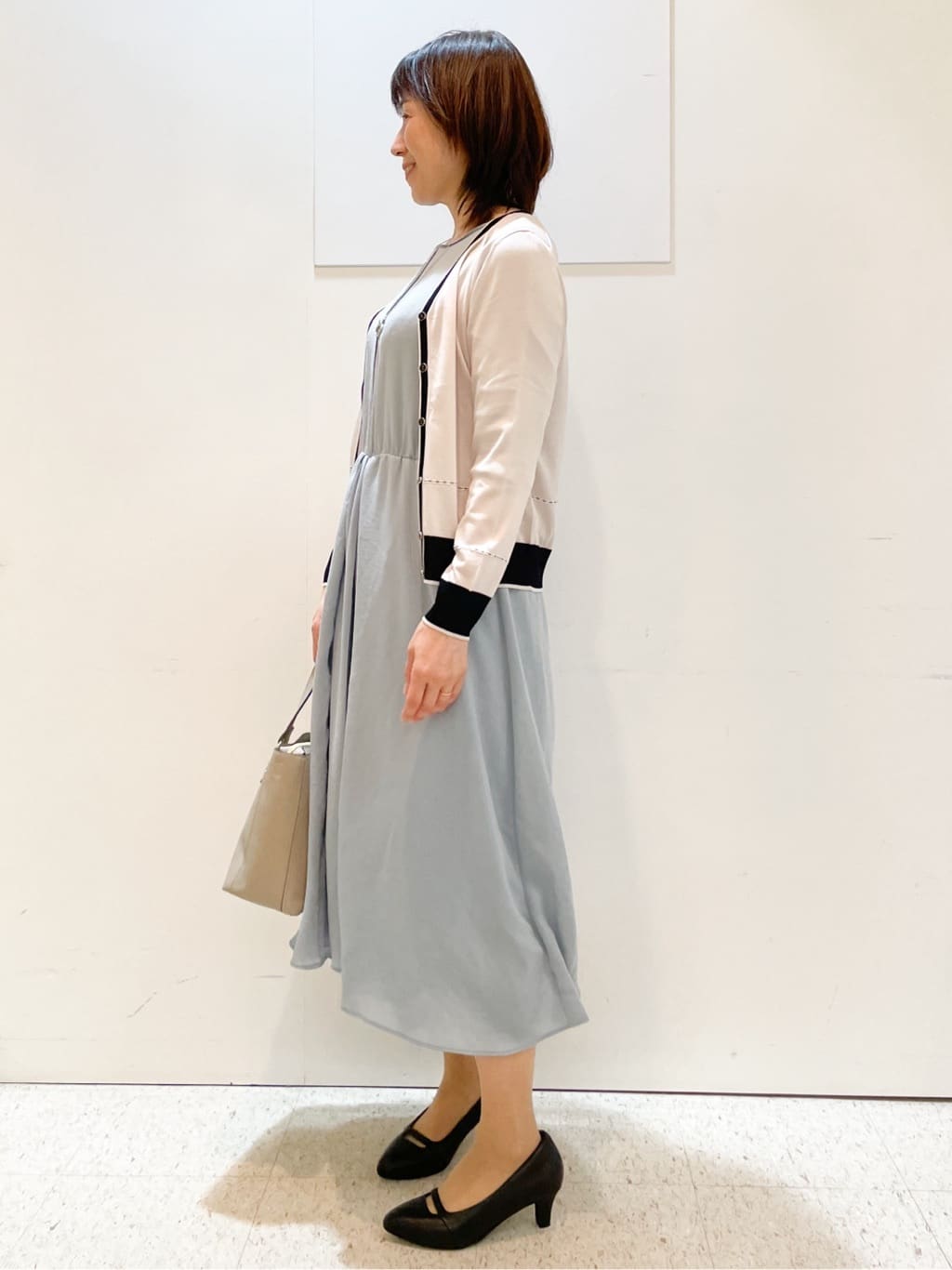 めいさんの「Reflect｜【吸水速乾／防しわ】シルキープリーツワンピース」を使ったコーディネート