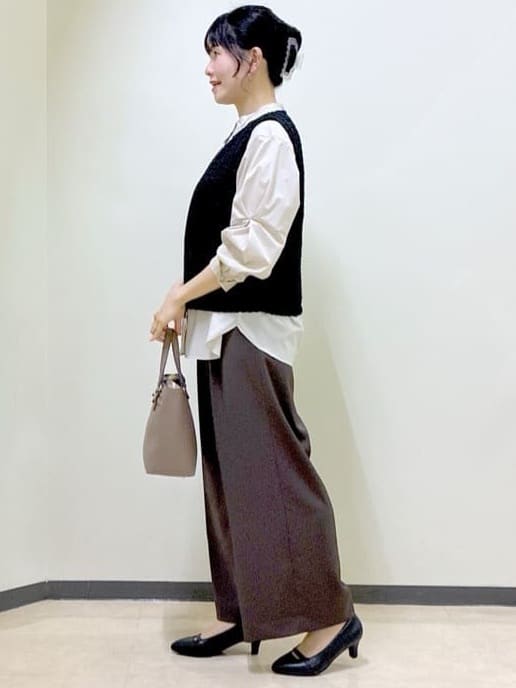  beni_gingerさんの「Reflect｜【軽い羽織に◎】フロントファスナー開きベスト」を使ったコーディネート