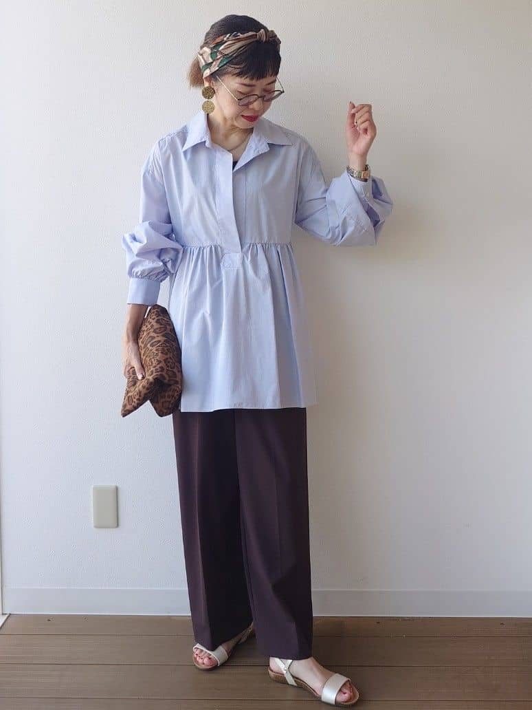 MUTSUKOさんの「UNTITLED｜【PROTAGPNISTA】FLAIR SHIRT」を使ったコーディネート