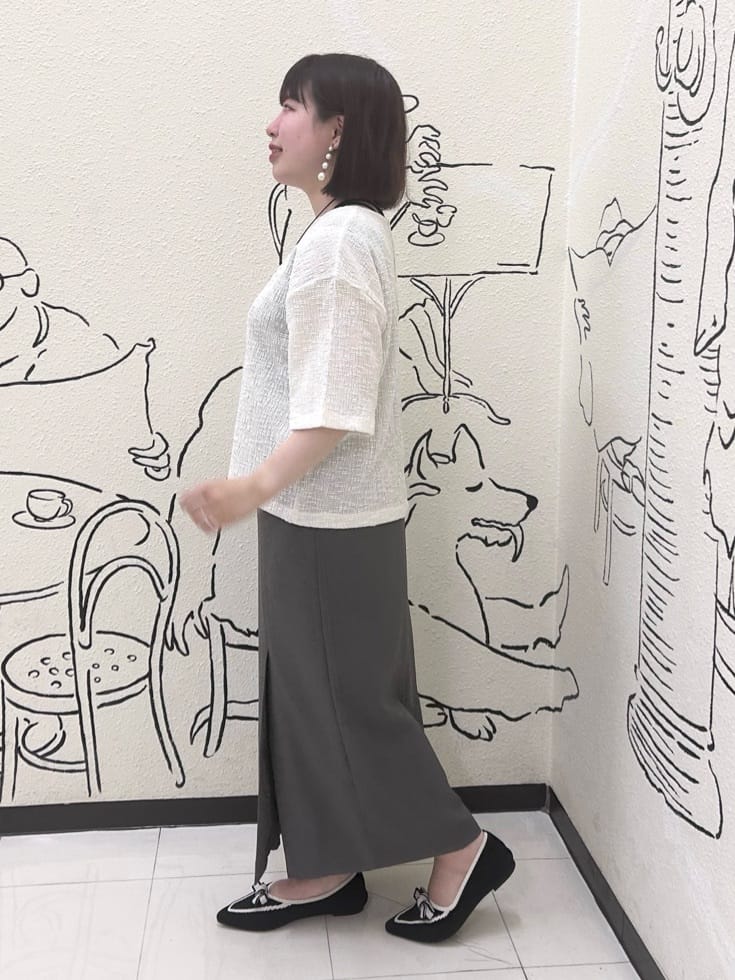 Mitsukiさんの「UNTITLED｜【五分袖/ジャージトップス】スラブカールマイヤープルオーバー」を使ったコーディネート