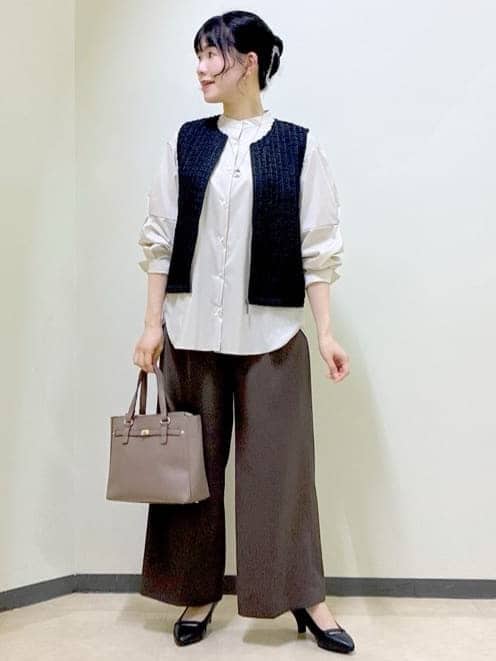  beni_gingerさんの「Reflect｜【軽い羽織に◎】フロントファスナー開きベスト」を使ったコーディネート