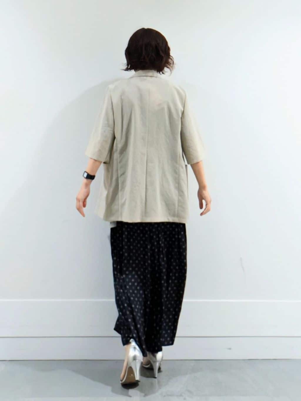 ミズタさんの「UNTITLED｜【吸水速乾/洗える】ハーフスリーブジャケット」を使ったコーディネート