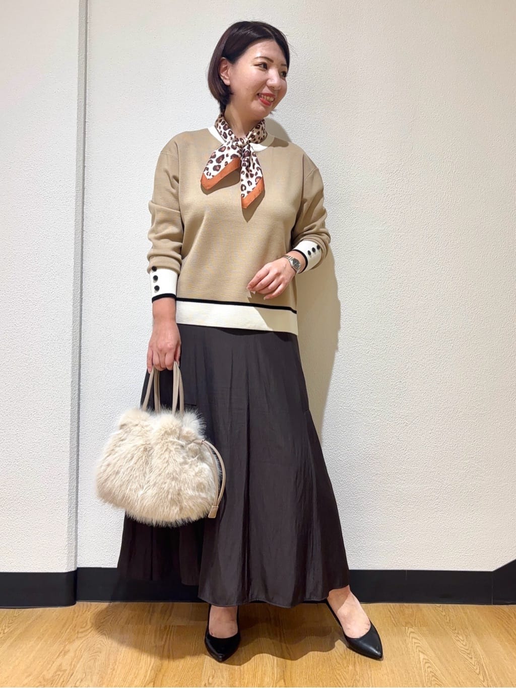 MIKIKOさんの「UNTITLED｜【アンサンブル可/洗える】ウールミラノリブニット」を使ったコーディネート