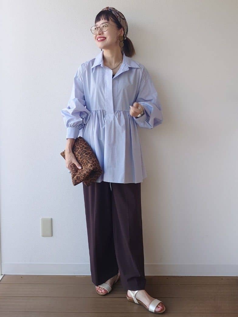 MUTSUKOさんの「UNTITLED｜【PROTAGPNISTA】FLAIR SHIRT」を使ったコーディネート