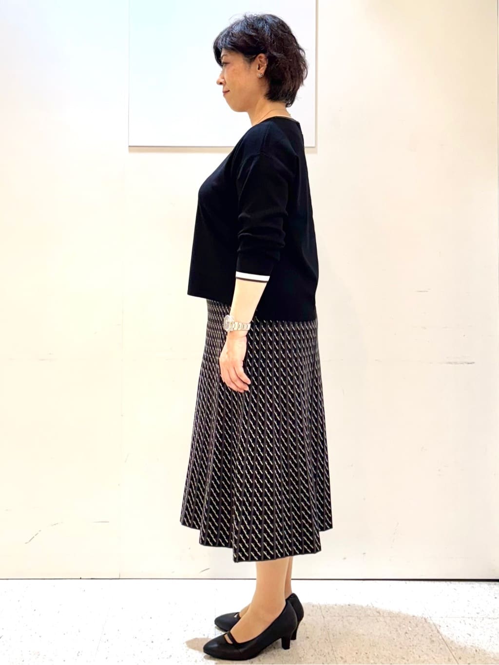 ヤスコさんの「Reflect｜【パンツにもスカートにも合わせやすい◎】ライティブルゾン」を使ったコーディネート